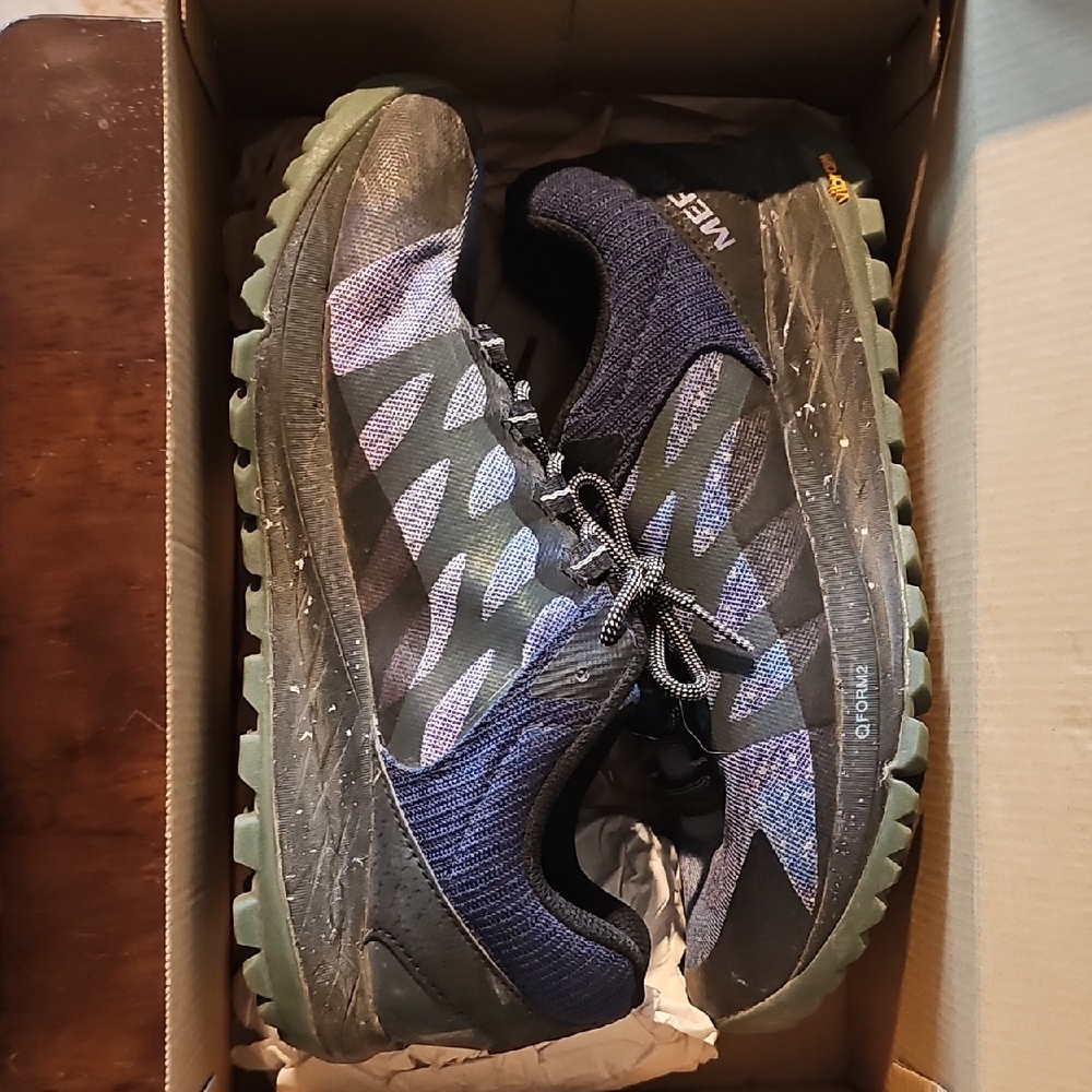 Merrell Black and Blue Athletic Shoes